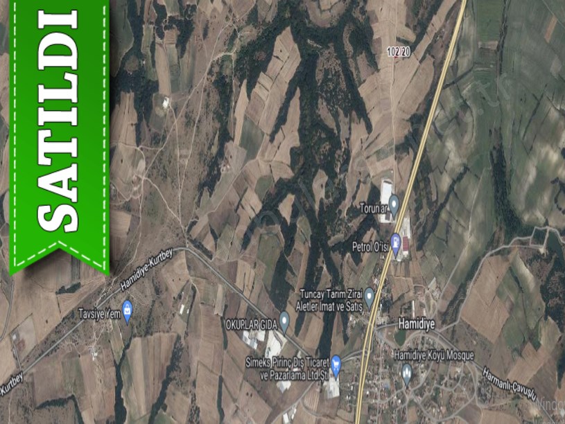 Edirne Uzunköprü Hamidiye Köyünde Satılık Arsa , 162 m2 Yolu Var 
