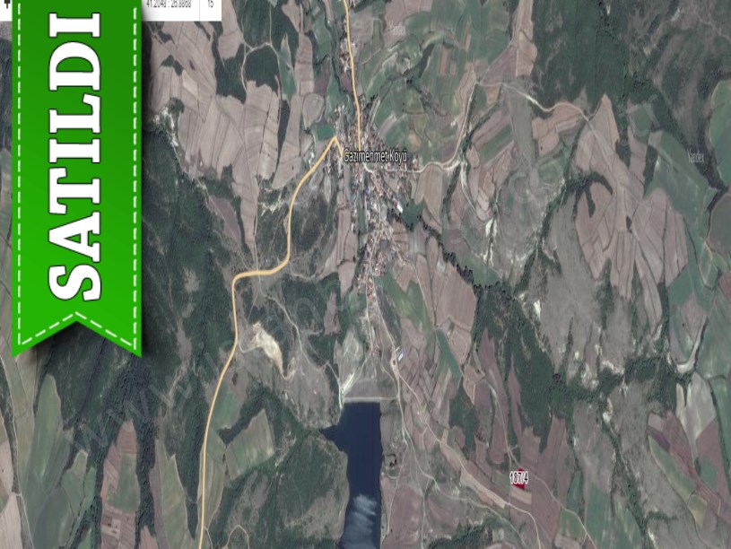 Edirne Uzunköprü Gazimehmet Köyü Satılık Arsa , 187 m2 Meraya Cephe Yolu Var