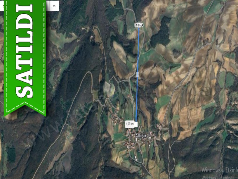 Tekirdağ Malkara Allıışık Mah Satılık Tarla , 998 m2 Tarla Müstakil