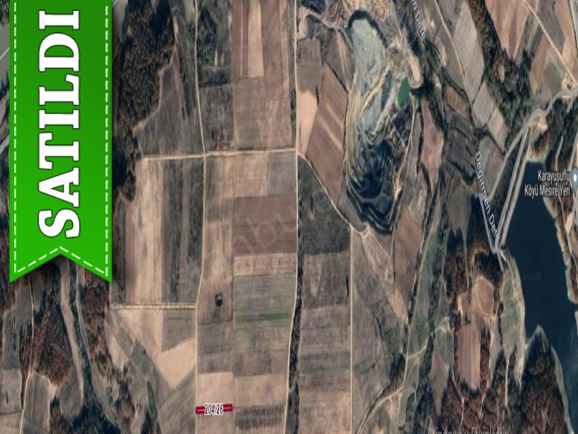 Edirne Meriç Karayusuflu Köyü Satılık Tarla , 979 m2 Yola Cephe Müstakil