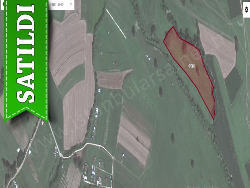 Çatalca Belgratta Satılık Arsa , 972 m2 Evlerin Yakını Hisseli