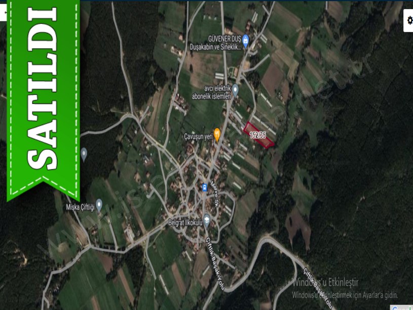Çatalca Belgratta Satılık Arsa , 325 m2 Köy İçi Yolu Var