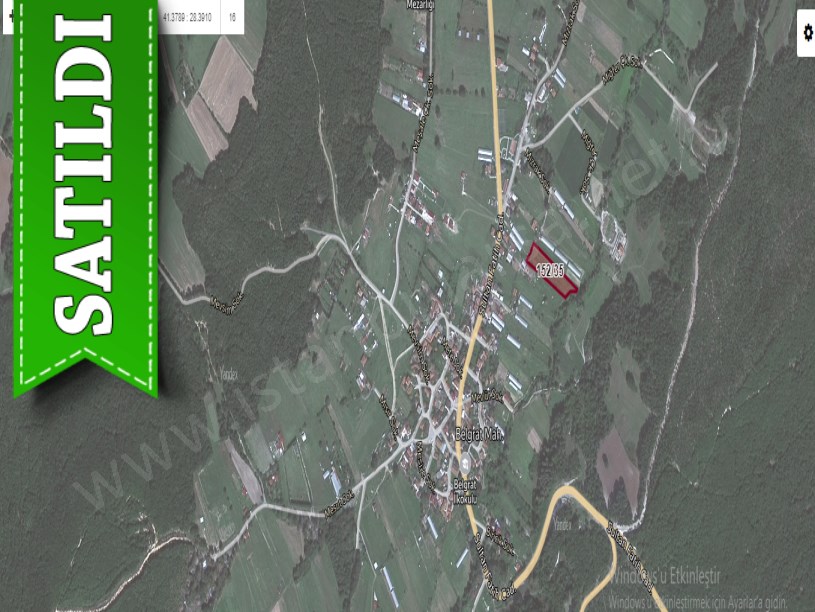 Çatalca Belgratta Satılık Arsa , 325 m2 Köy İçi Yolu Var