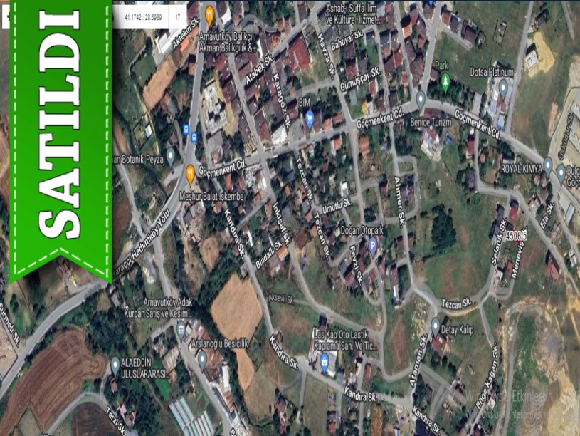 Arnavutköy Haraççıda Satılık Arsa , 136 m2 Müstakil İmarlı