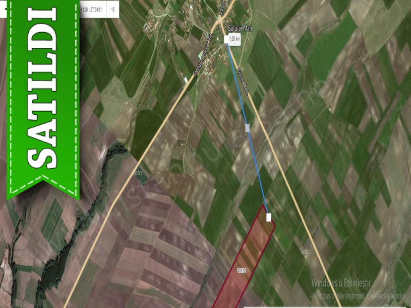 Tekirdağ Saray Beyazköyde Satılık Arsa , 500 M2 Yolu Var Hisseli