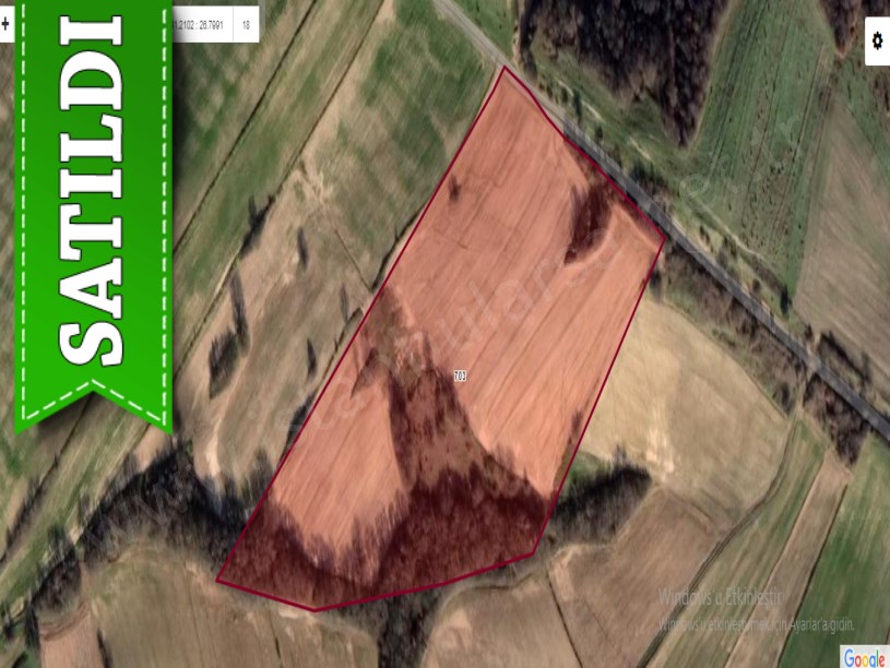 Edirne Uzunköprü Çöpköyde Satılık Arsa , 342 M2 Yolu Var Hisseli
