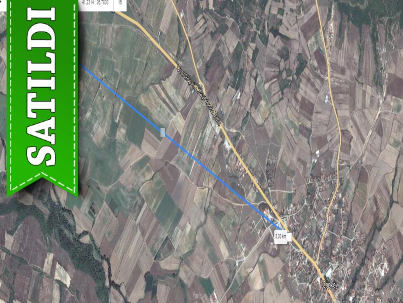 Edirne Uzunköprü Çöpköyde Satılık Arsa , 292 M2 Yolu Var Hisseli