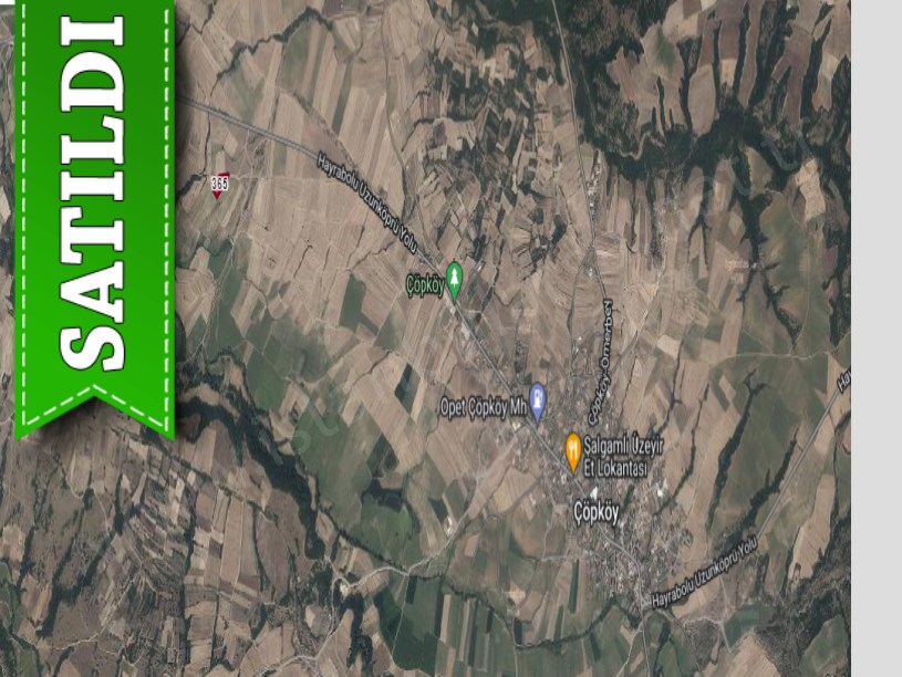 Edirne Uzunköprü Çöpköyde Satılık Arsa , 292 M2 Yolu Var Hisseli