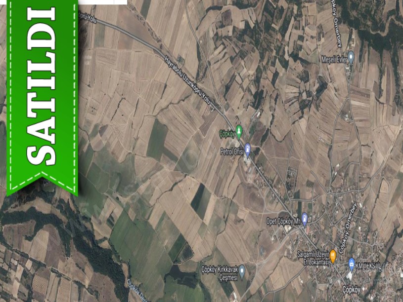 Edirne Uzunköprü Çöpköyde Satılık Arsa , 292 M2 Yolu Var Hisseli
