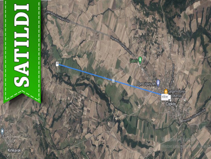 Edirne Uzunköprü Çöpköyde Satılık Arsa , 205 M2 Yolu Var Hisseli
