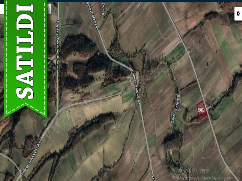 Edirne Uzunköprü Çöpköyde Satılık Arsa , 283 M2 Yolu Var Hisseli