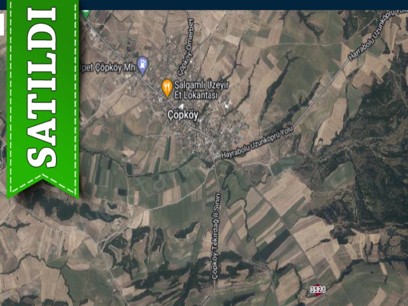 Edirne Uzunköprü Çöpköyde Satılık Arsa , 283 M2 Yolu Var Hisseli