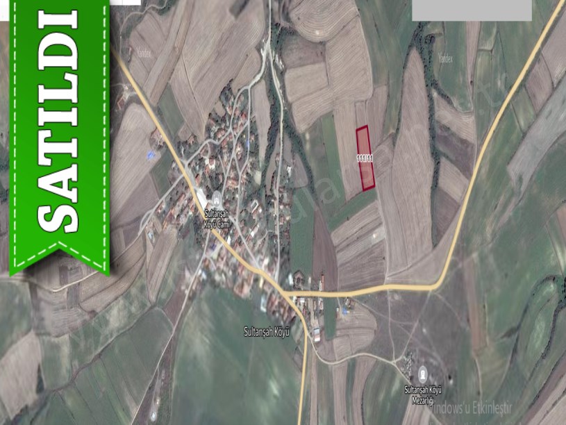 Edirne Uzunköprü Sultanşah Köyünde Satılık Tarla , 437 m2 Köye Yakın Yolu Var