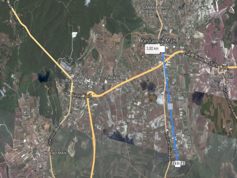Çatalca Kestanelikte Satılık Arsa , 2,455 m2 Çaplı Yeri Belli Evlere Yakın