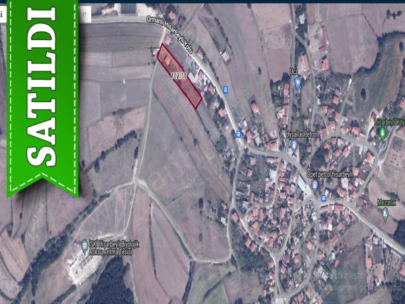 Çatalca Hisarbeylide Satılık Arsa , 290 M2 Yolu Var Köy içi Evlerin Yakını