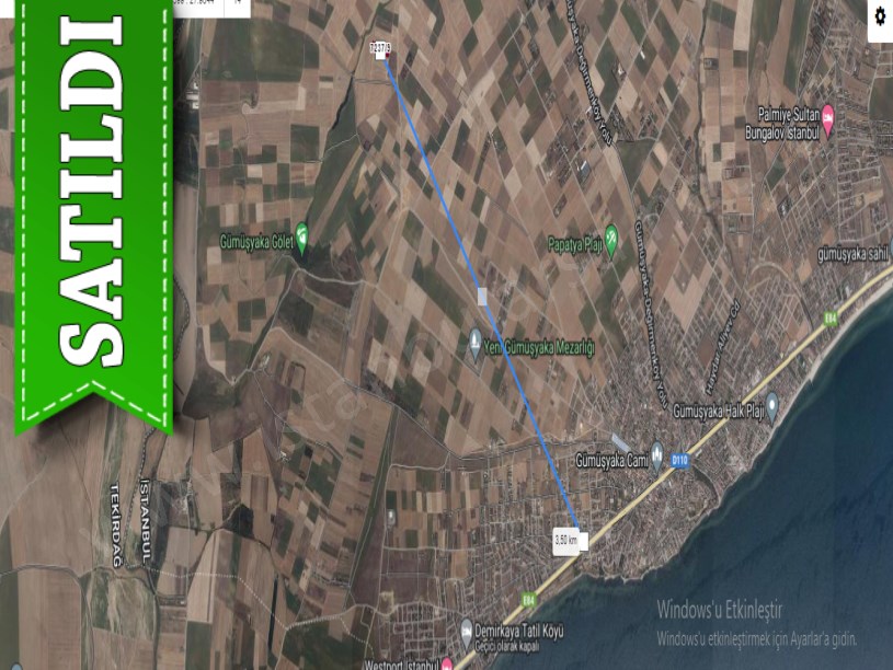 Silivri Gümüşyakada Satılık Arsa , 238 M2 Çaplı Muvafakatnameli