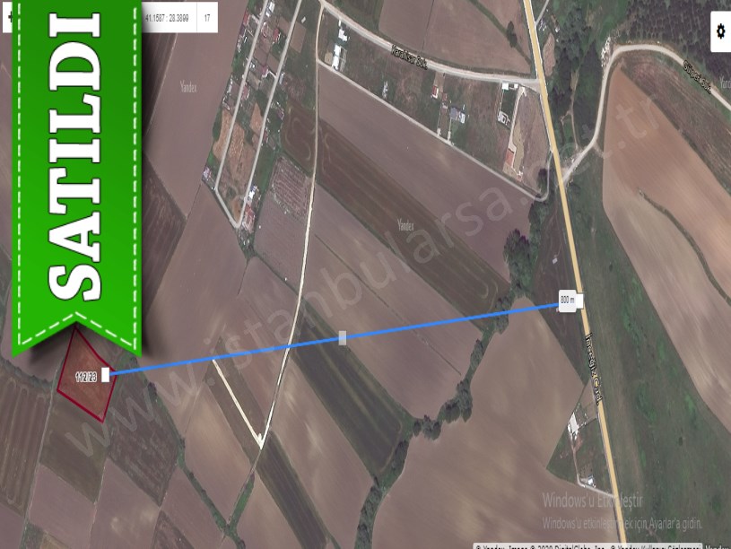 Çatalca Elbasanda Satılık Tarla , 4,471 M2 Yolu Var Müstakil