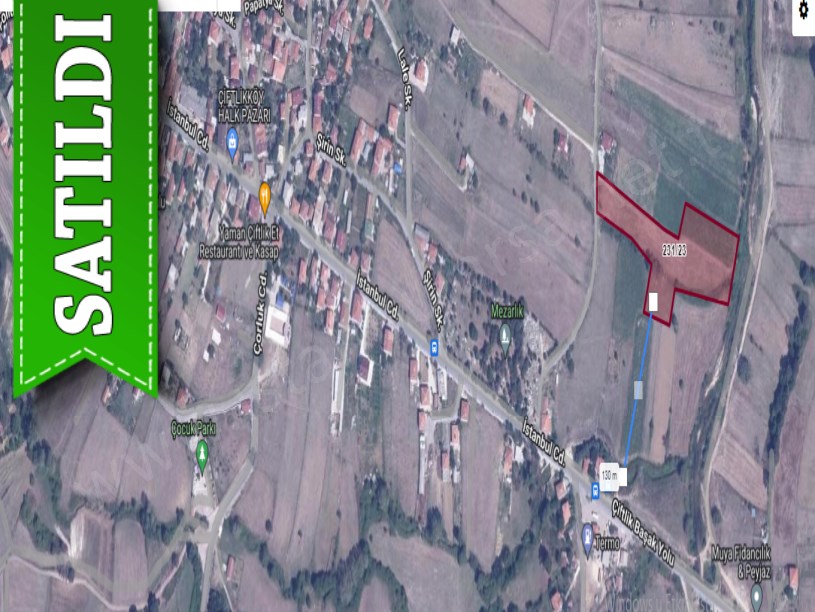 Çatalca Çiftlikköyde Satılık Arsa , 888 M2 Çevrili Yolu Var Evlere Yakın