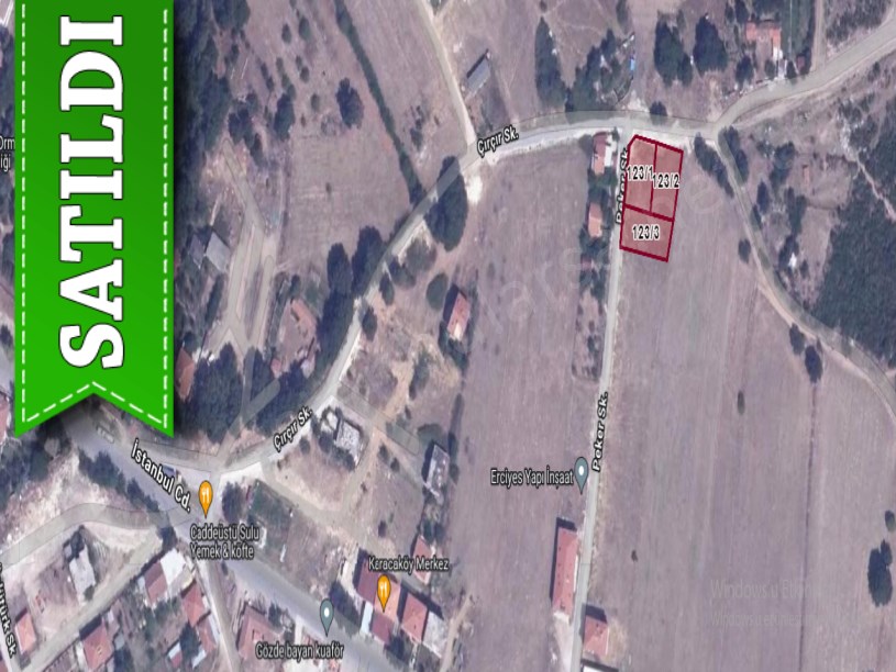 Çatalca Karacaköyde Satılık Arsa , 1,246 M2 Köy İçi Villa İmarlı Köşebaşı
