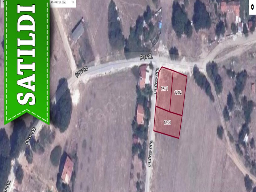 Çatalca Karacaköyde Satılık Arsa , 1,246 M2 Köy İçi Villa İmarlı Köşebaşı