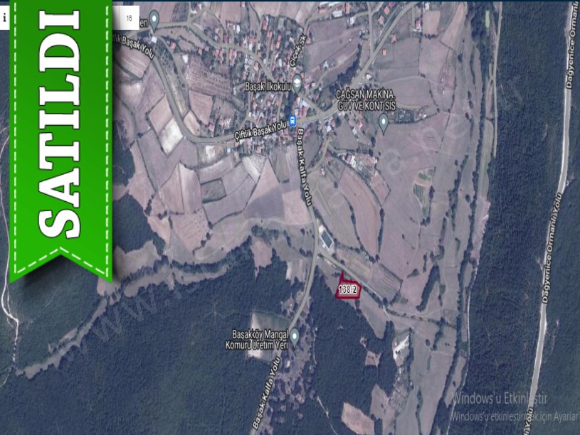 Çatalca Başakköyde Satılık Arsa , 282 m2 Çaplı Yolu Var Evlere Yakın