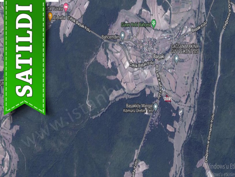 Çatalca Başakköyde Satılık Arsa , 282 m2 Çaplı Yolu Var Evlere Yakın