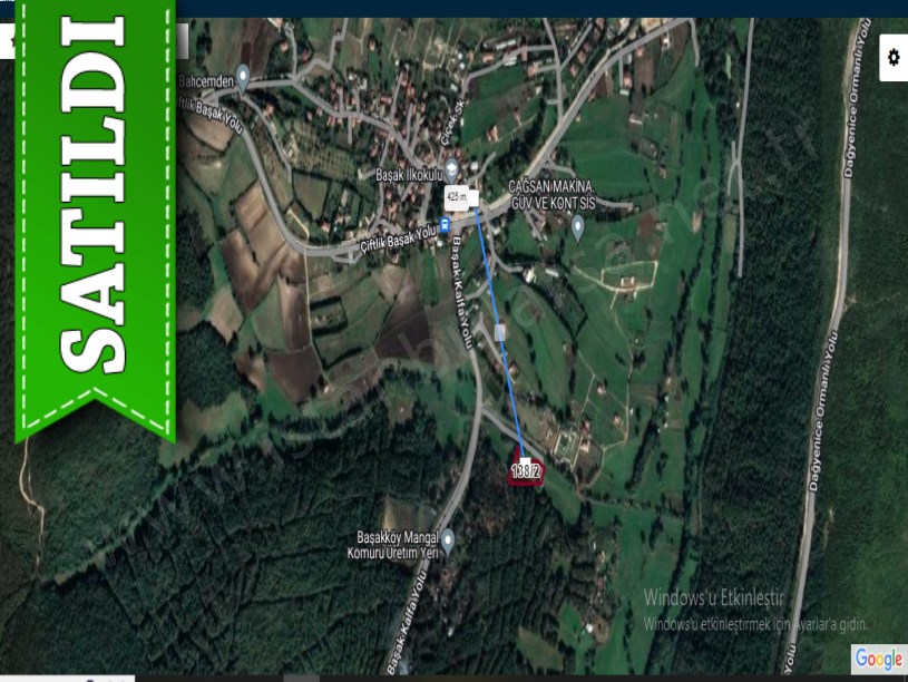 Çatalca Başakköyde Satılık Arsa , 282 m2 Çaplı Yolu Var Evlere Yakın