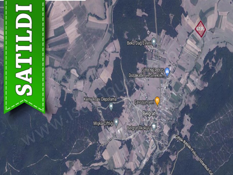 Çatalca Belgratta Satılık Arsa , 640 M2 Çaplı Yolu Var Muvafakatnameli