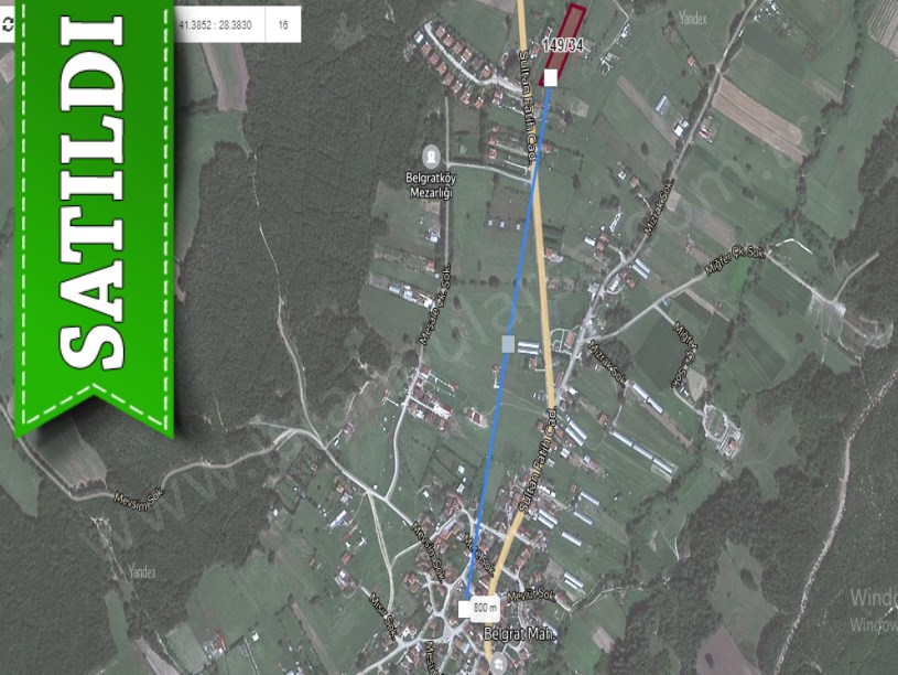 Çatalca Belgratta Satılık Arsa , 100 M2 Evlere Yakın Yolu Var