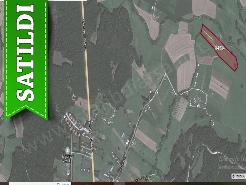 Çatalca Belgratta Satılık Arsa , 438 m2 Çaplı Muvafakatnameli 