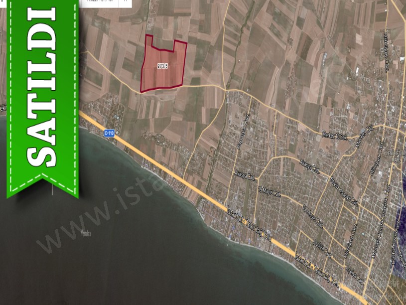 Tekirdağ Marmaraereğli Çeşmeli Mah Satılık Arsa , 236 m2 Hisseli Yolu Var