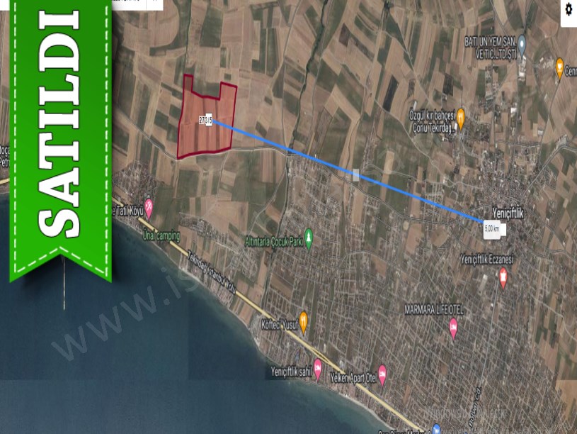Tekirdağ Marmaraereğli Çeşmeli Mah Satılık Arsa , 236 m2 Hisseli Yolu Var