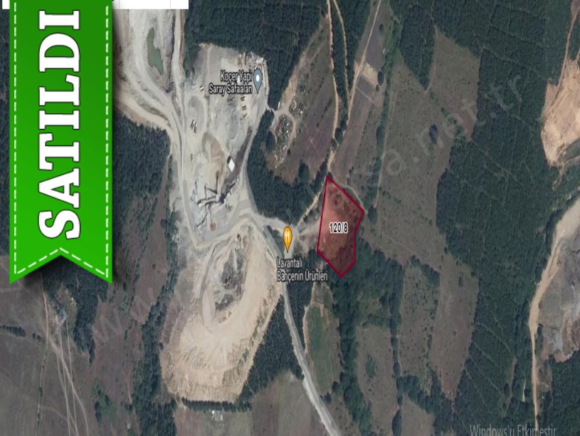Tekirdağ Saray Sefaalan Mah Satılık Arsa , 1,300 m2  Yolu Var Hisseli 