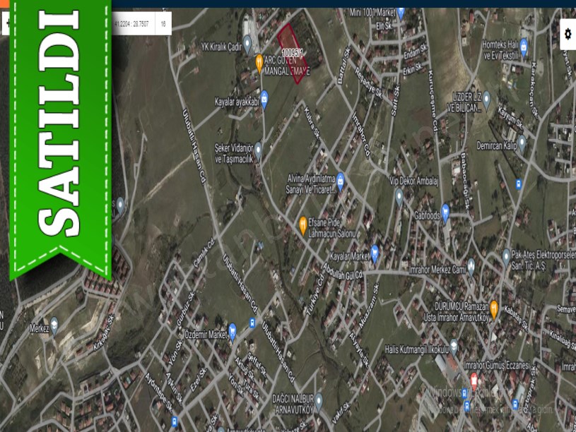 Arnavutköy İmrahorda Satılık Arsa , 653 M2 2 Kat İmarlı Hisseli 