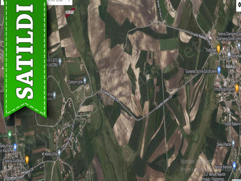 Çatalca İzzettinde Satılık Arsa , 515 M2 Yolu Var Çaplı  Evlerin Yakını