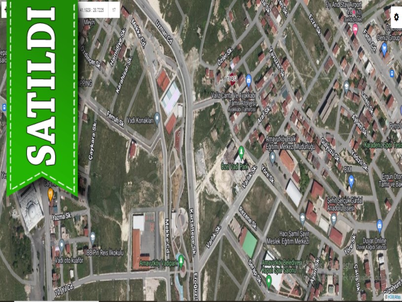 Arnavutköy Mustafa Kemalpaşa Mah Satılık Arsa , 151 M2 3 Kat İmarlı Müstakil Vadipark Yakını