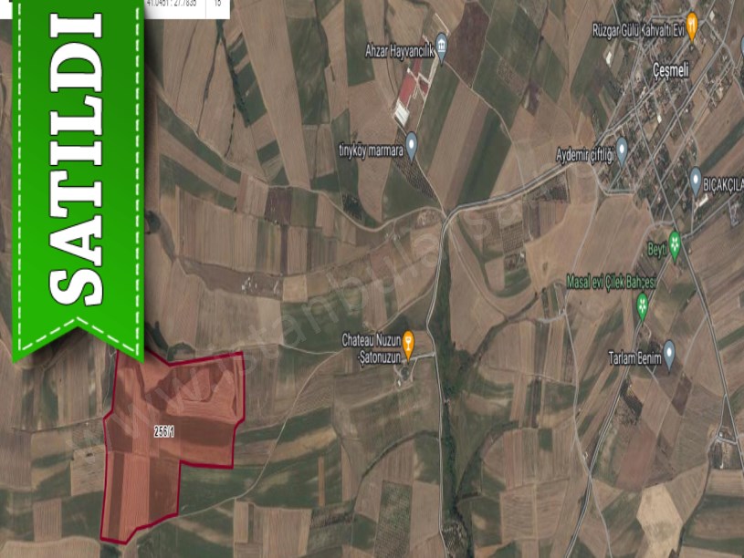 Tekirdağ Marmaraereğli Çeşmeli Mah Satılık Arsa , 386 m2 Yolu Var Hisseli 