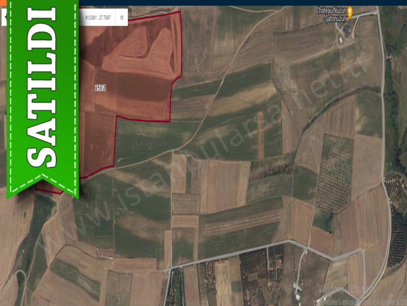 Tekirdağ Marmaraereğli Çeşmeli Mah Satılık Arsa , 386 m2 Yolu Var Hisseli 