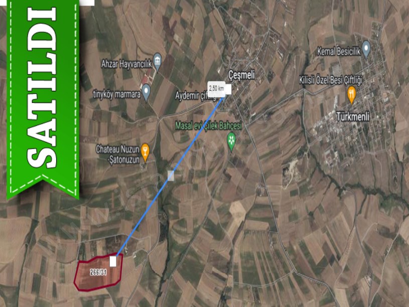 Tekirdağ Marmaraereğli Çeşmeli Mah Satılık Arsa , 242 m2 Hisseli Yolu Var