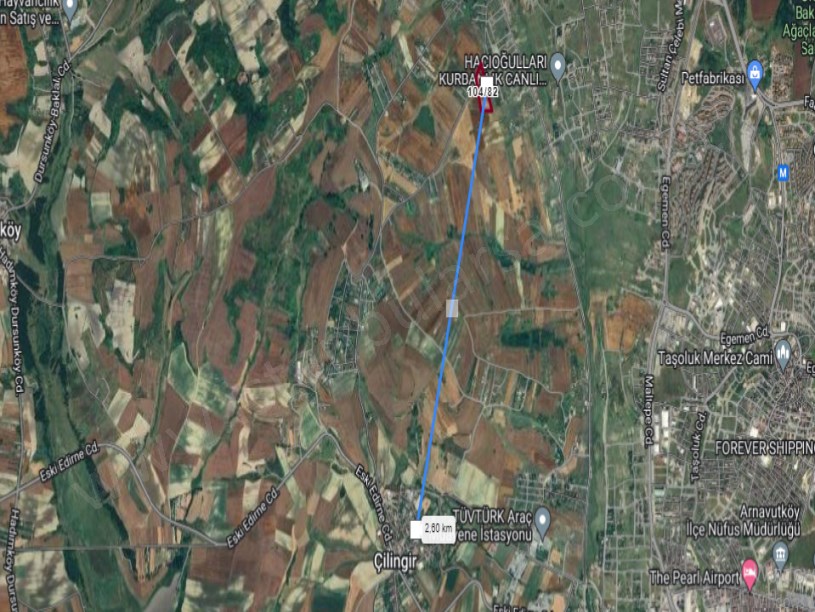 Arnavutköy Çilingirde Satılık Arsa , 326 m2 Çaplı Çevrili Merkezde 