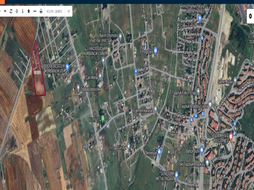 Arnavutköy Çilingirde Satılık Arsa , 326 m2 Çaplı Çevrili Merkezde 