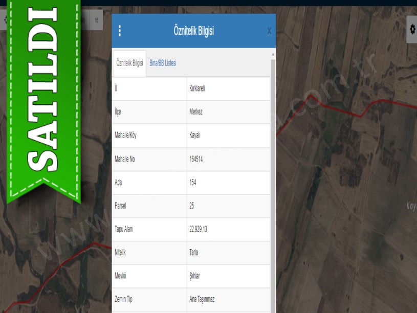 Kırklareli Merkez Kayalı Köyünde Satılık Tarla , 23 Dönüm Müstakil 
