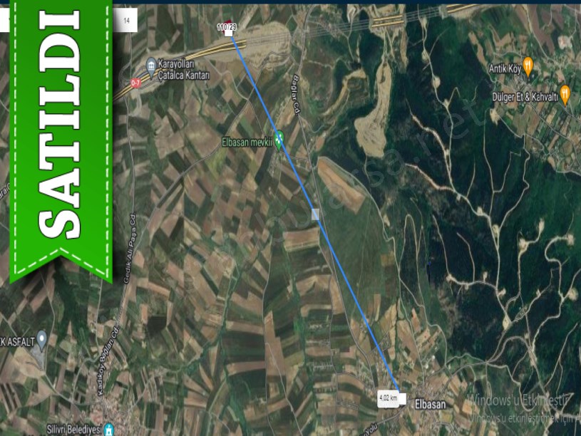 Çatalca Elbasanda Satılık Arsa , 219 M2 Evlerin Yakını Hisseli Yolu Var