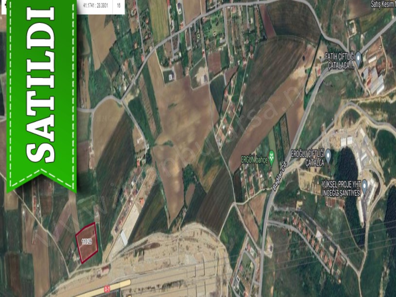 Çatalca Elbasanda Satılık Arsa , 219 M2 Evlerin Yakını Hisseli Yolu Var