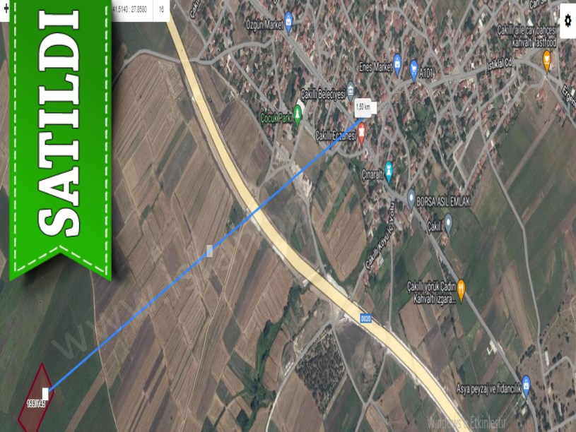 Kırklareli Vize Çakıllı Köyünde Satılık Tarla , 3,666 m2 Hisseli