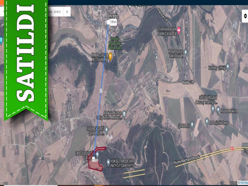 Çatalca İnceğizde Satılık Arsa , 400 M2 Hisseli Evlerin Yakını