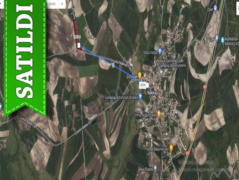 Çatalca Nakkaşta  Satılık Arsa , 1,500 M2 Cadde Cephe Yolu Var