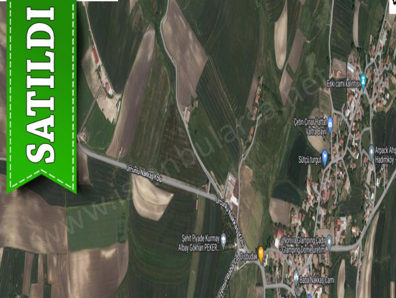 Çatalca Nakkaşta  Satılık Arsa , 1,500 M2 Cadde Cephe Yolu Var