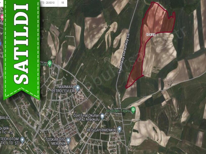 Arnavutköy Dursunköyde Satılık Arsa , 365 M2 Hisseli İmarlı