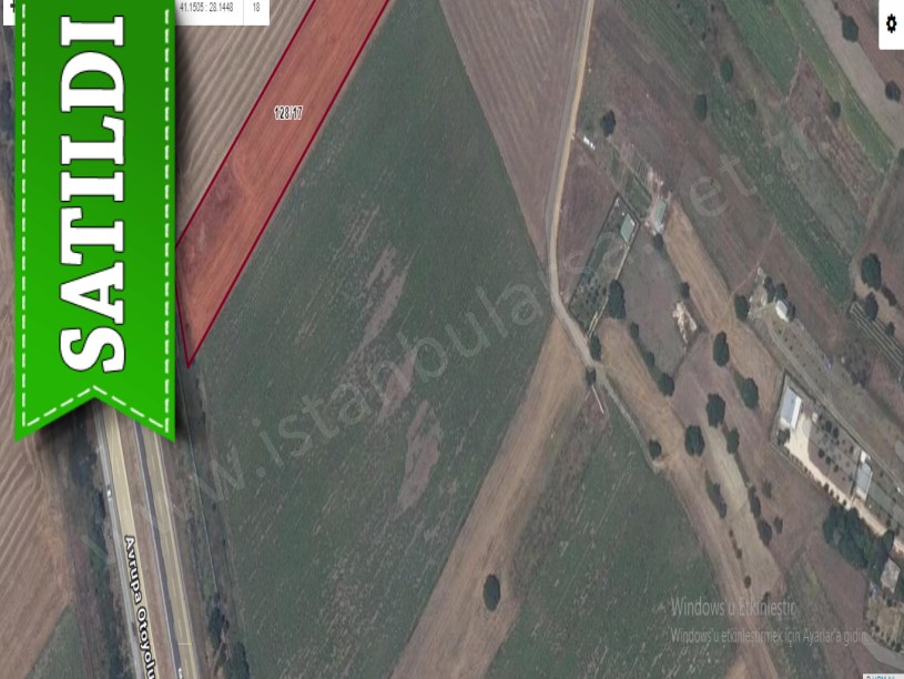 Silivri Seymende Satılık Arsa , 480 M2 Hisseli Otoyola Cephe 